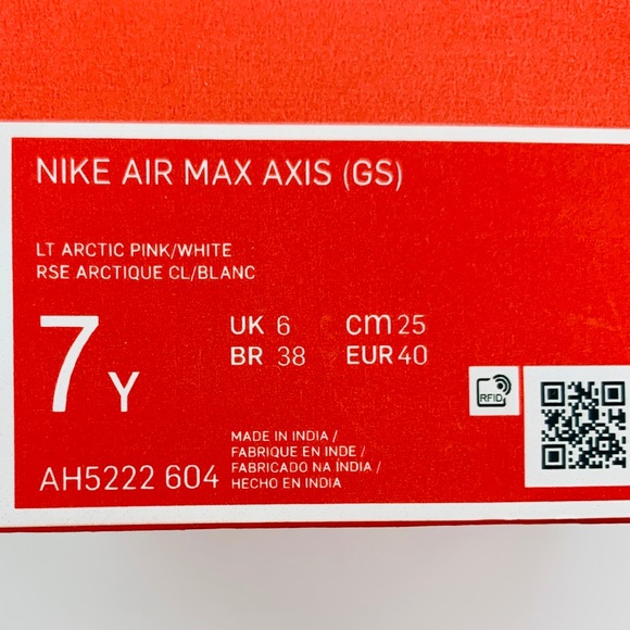 NIKE AIR MAX AXIS Arctic Pink / Silver / White - Picture 9 of 9